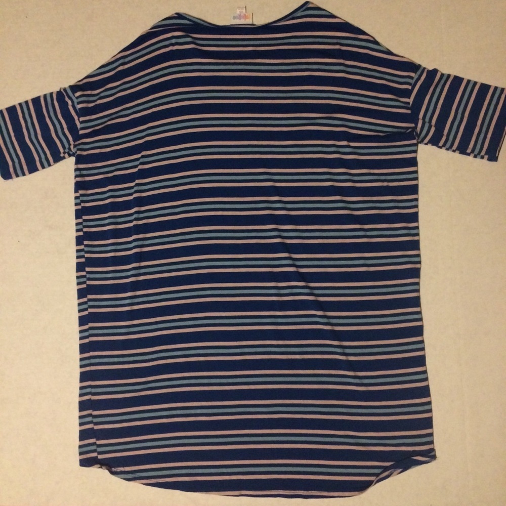 SOLD Lularoe Ocean tones Irma Blouse SZ XS Extra - Picture 4 of 5
